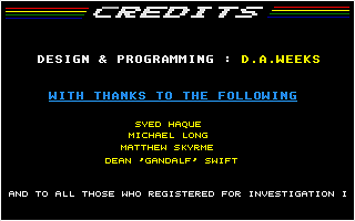 Investigation II - A Wellard Holiday atari screenshot